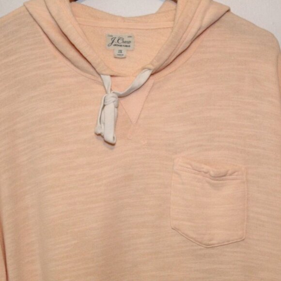 J. Crew Vintage Cotton Terry Relaxed Hoodie Sweatshirt AW136 Plus Size 2X H13675 - Picture 3 of 9